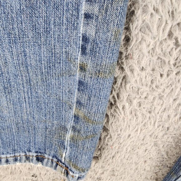 Wrangler Jeans Mens 32x36 Blue Cotton Mid Rise Slim Straight *Read* - Picture 12 of 16